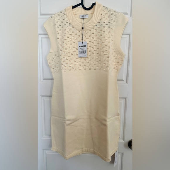 Rumored Cream Mini Dress - Picture 3 of 5